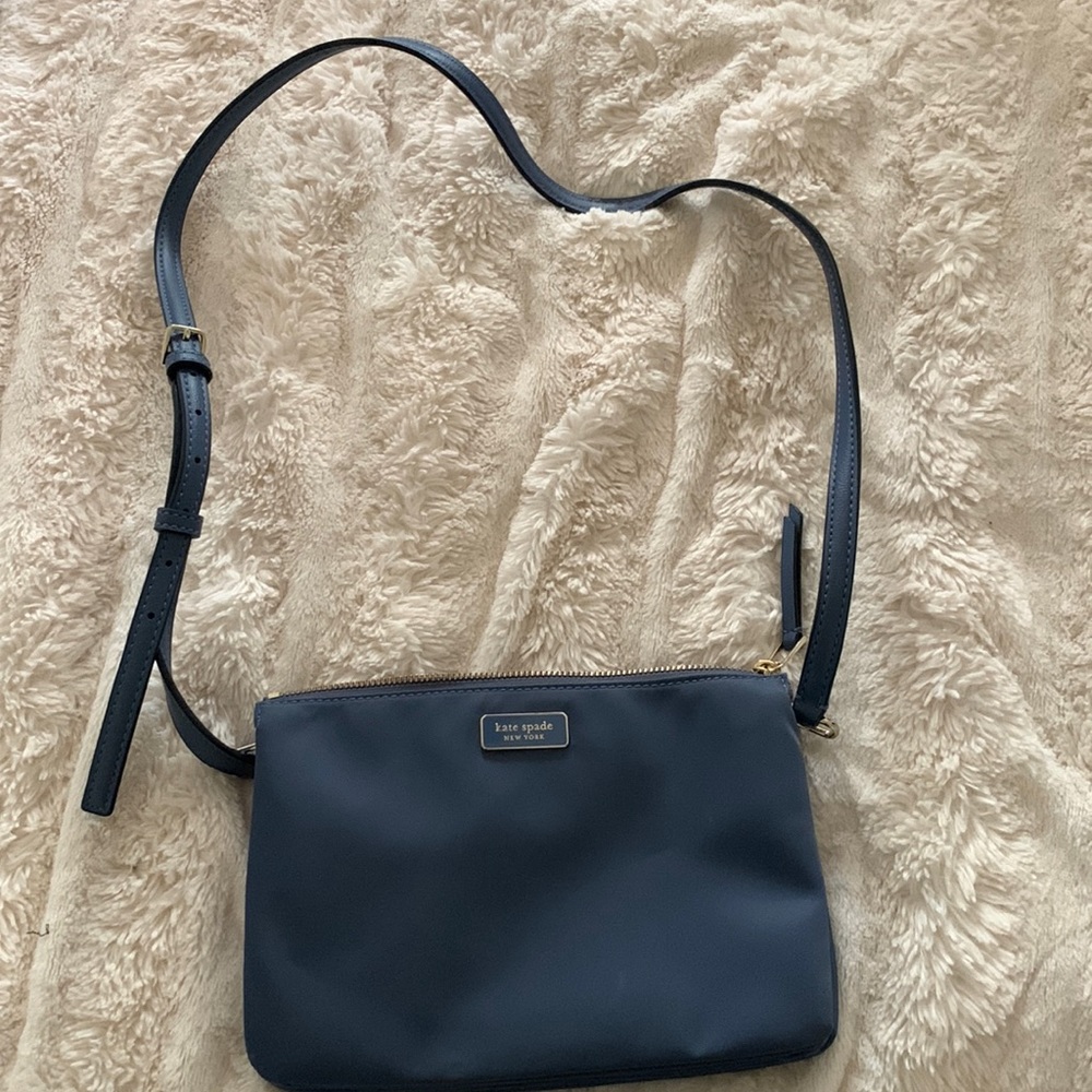 Kate Spade Blue/Grey Nylon Cross Body